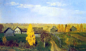  Isaac Ilich Levitan Golden Autumn, Village - Art Print