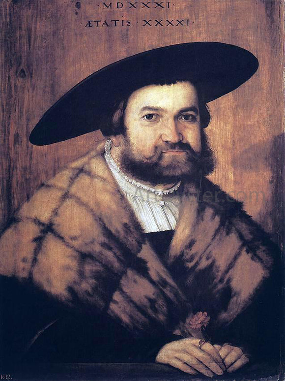  Christoph Amberger Goldsmith Jorg Zurer of Augsburg - Art Print