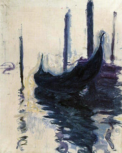  Claude Oscar Monet Gondola in Venice - Art Print