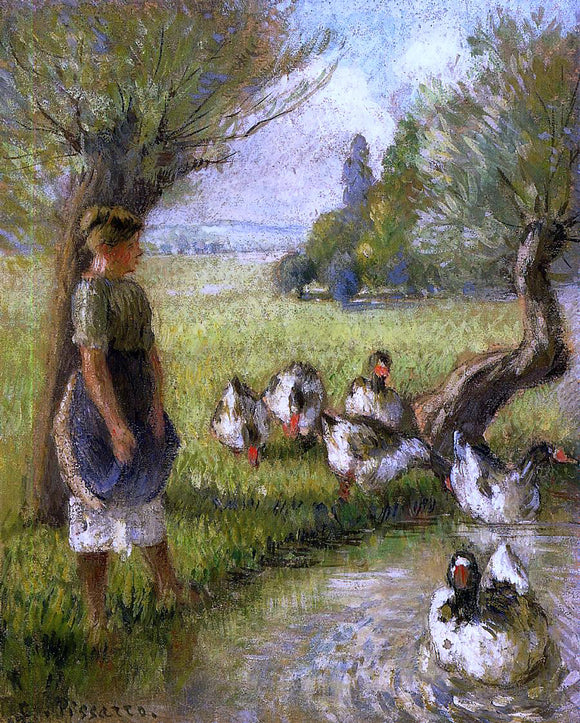  Camille Pissarro Goose Girl - Art Print