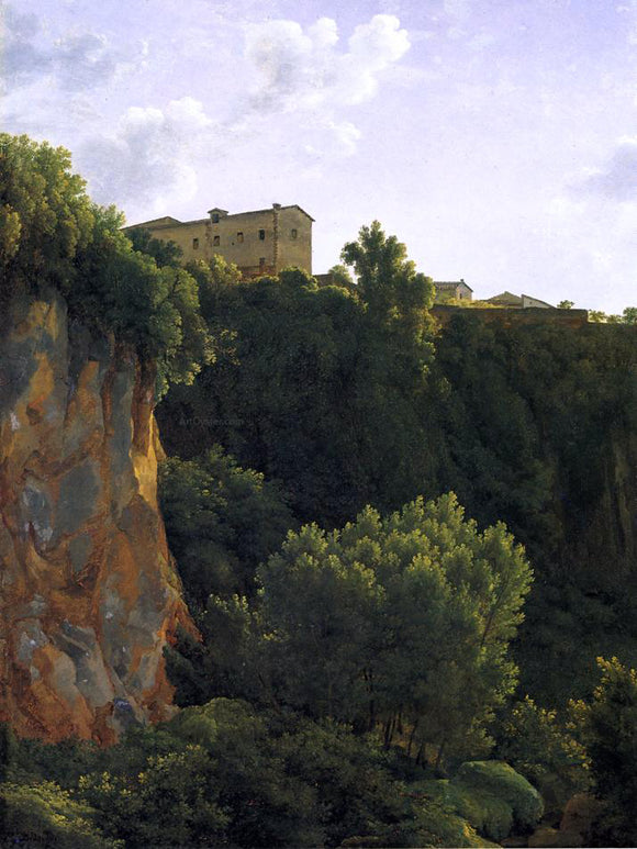  Jean-Joseph-Xavier Bidauld Gorge at Civita Castellana - Art Print