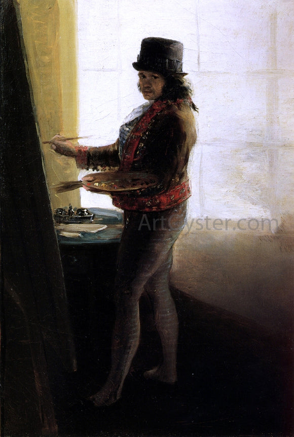  Francisco Jose de Goya Y Lucientes Goya in His Studio - Art Print