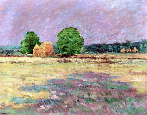  Theodore Robinson Grain Field, N. J. - Art Print