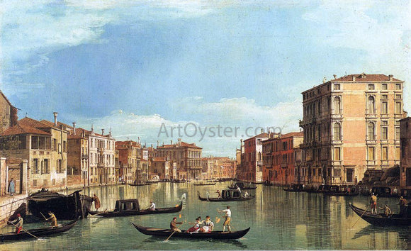  Canaletto At the Grand Canal Between the Palazzo Bembo and the Palazzo Vendramin - Art Print