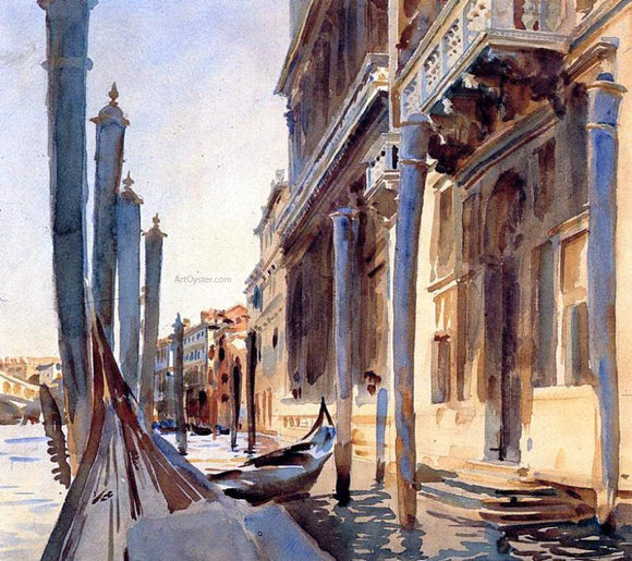  John Singer Sargent At the Grand Canal, Venice - Art Print