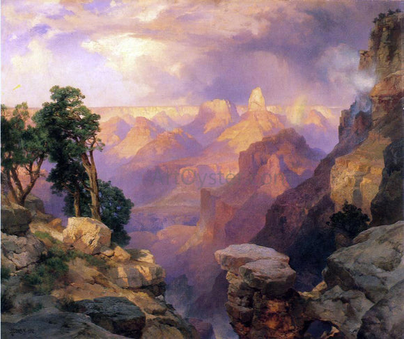  Thomas Moran Grand Canyon with Rainbows - Art Print