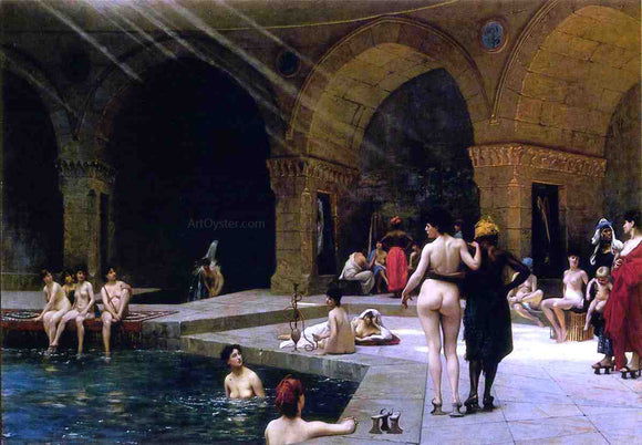  Jean-Leon Gerome Grande Piscine de Brousse - Art Print