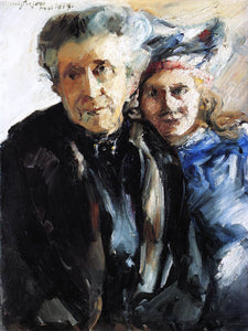  Lovis Corinth Grandmother and Granddaughter - Art Print