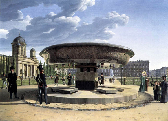  Johann Erdmann Hummel Granite Basin in the Lustgarten - Art Print