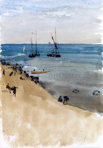  James McNeill Whistler Green and Silver - The Bright Sea, Dieppe - Art Print