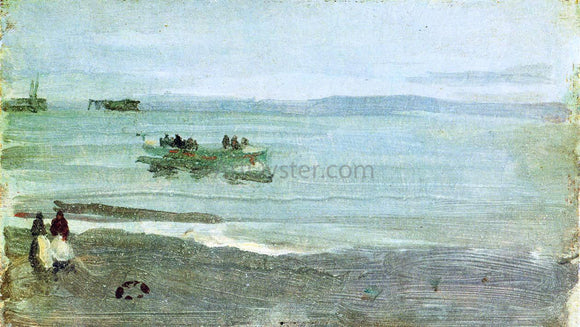  James McNeill Whistler Grey and Silver: Mist - Lifeboat - Art Print