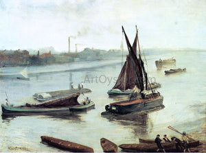  James McNeill Whistler Grey and Silver: Old Battersea Reach - Art Print