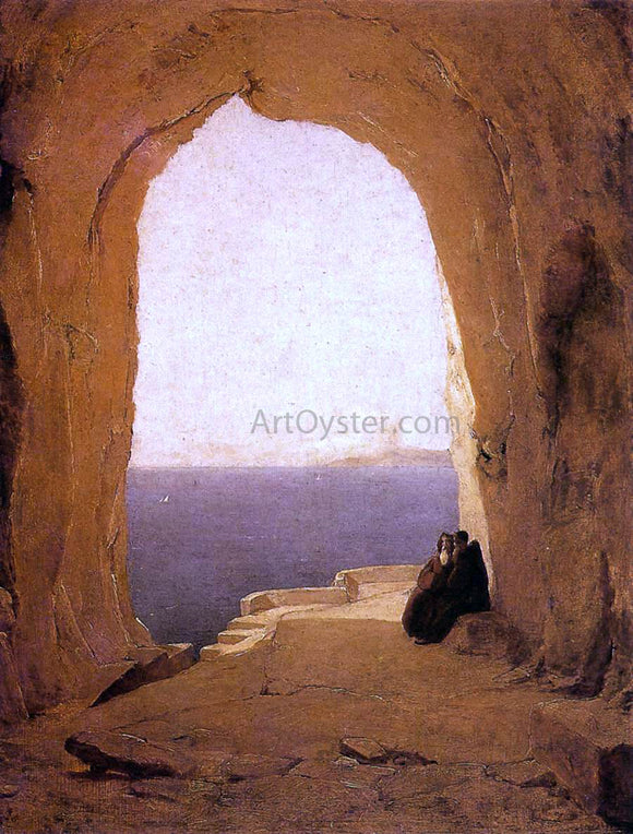  Carl Blechen Grotto in the Gulf of Naples - Art Print