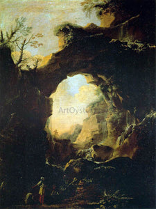  Salvator Rosa Grotto with Cascades - Art Print