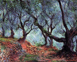  Claude Oscar Monet A Grove of Olive Trees in Bordighera - Art Print