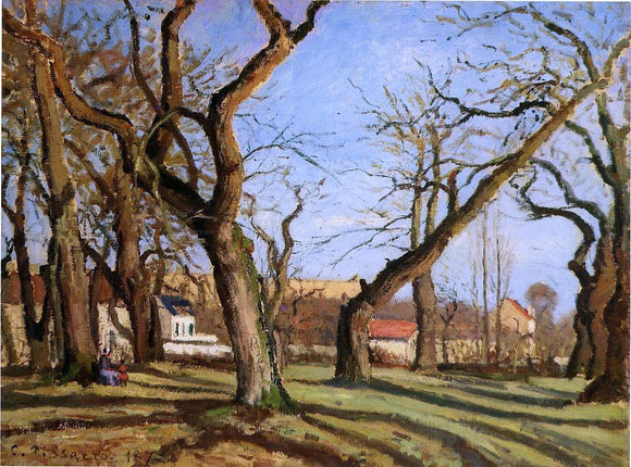  Camille Pissarro Groves of Chestnut Trees at Louveciennes - Art Print