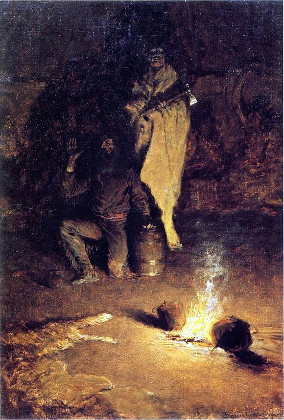  Frederic Remington Guard of the Whiskey Trader - Art Print