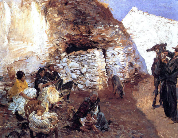  John Singer Sargent A Gypsy Encampment - Art Print