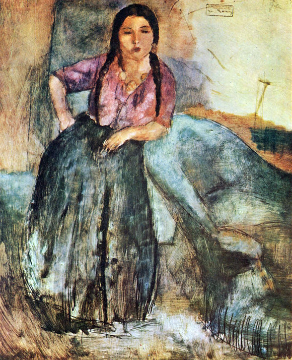  Jules Pascin Gypsy Girl - Art Print