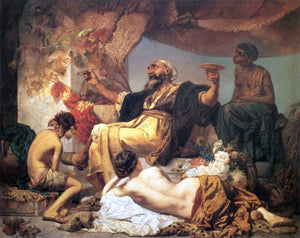  Anselm Friedrich Feuerbach Hafis vor der Schenke - Art Print