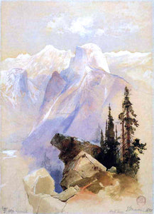  Thomas Moran Half Dome, Yosemite - Art Print