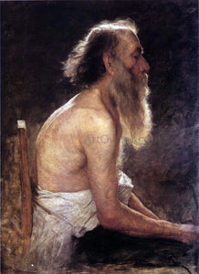  John Ottis Adams Half-Length Figure Study - Art Print