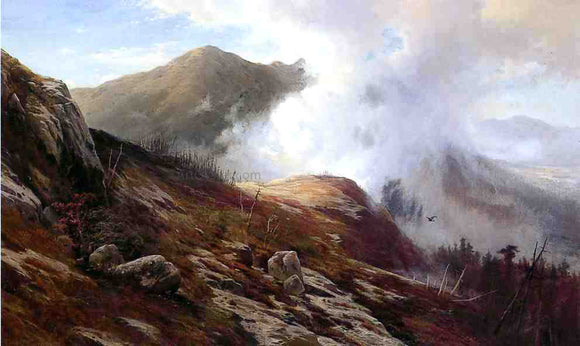  Edward Moran Half-Way Up Mt. Washington - Art Print