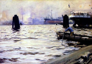  Anders Zorn Hamburg Harbour - Art Print