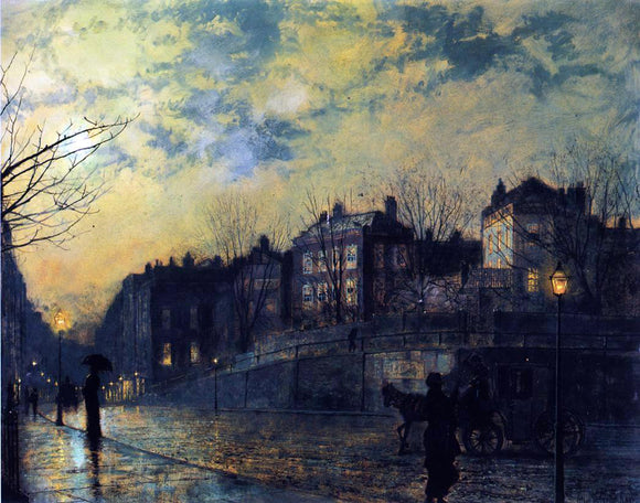  John Atkinson Grimshaw Hampstead - Art Print