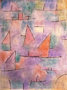 Paul Klee Harbour with Sailing Ships - Art Print