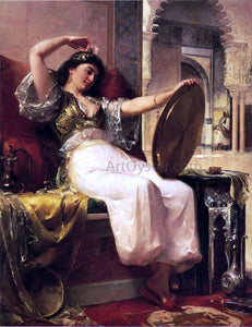  Oliver Dennett Grover Harem Scene (also known as The Finishing Touch) - Art Print