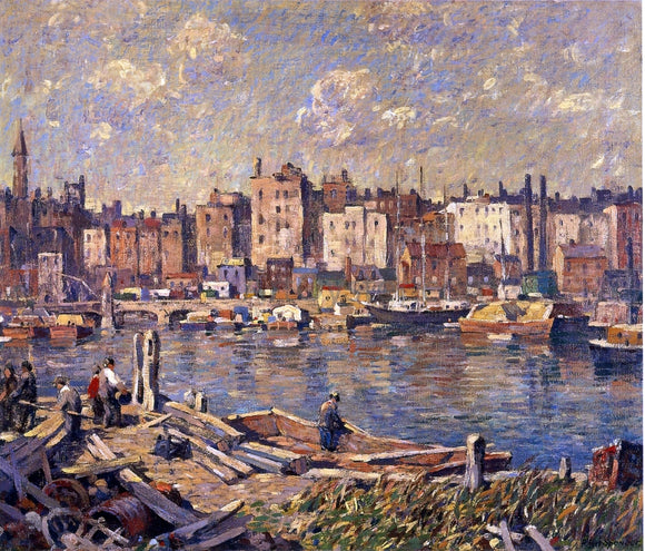  Robert Spencer Harlem River - Art Print