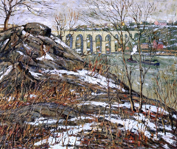  Ernest Lawson Harlem River in Winter - Art Print