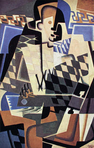  Juan Gris Harlequin with a Guitar - Art Print