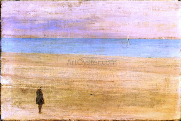  James McNeill Whistler Harmony in Blue and Silver: Trouville - Art Print