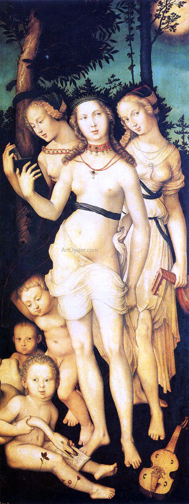  Hans Baldung Harmony Of The Three Graces - Art Print