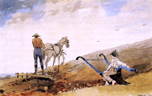  Winslow Homer Harrowing - Art Print