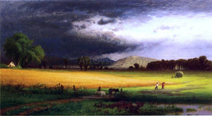  William M Hart Harvest Scene - Valley of the Delaware - Art Print