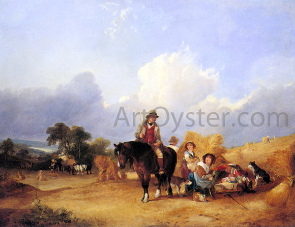  Senior William Shayer Harvest Time - Art Print