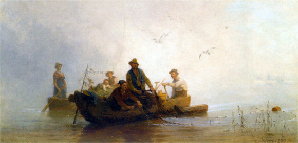  Julius Noerr Hauling in the Nets - Art Print