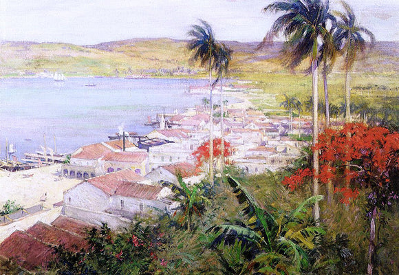  Willard Leroy Metcalf Havana Harbor - Art Print