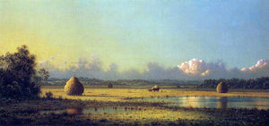  Martin Johnson Heade Hayfields: A Clear Day - Art Print