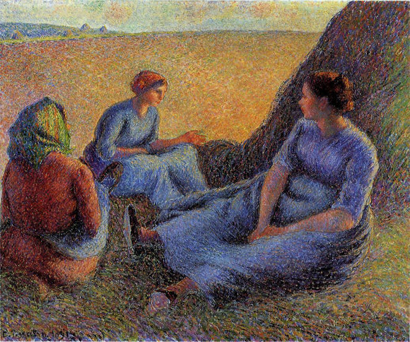  Camille Pissarro Haymakers at Rest - Art Print