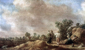  Jan Josephszoon Van Goyen Haymaking - Art Print