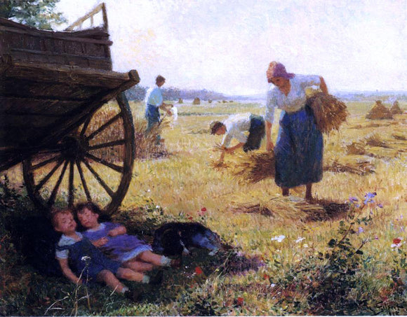  Victor Gabriel Gilbert Haymaking - Art Print