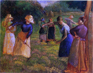  Camille Pissarro Haymaking in Eragny - Art Print