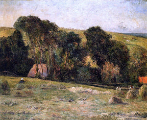  Paul Gauguin Haymaking near Dieppe - Art Print