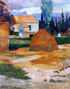  Paul Gauguin Haystack, near Arles - Art Print