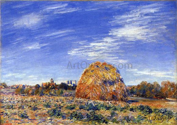  Alfred Sisley Haystacks in Moret in October - Art Print
