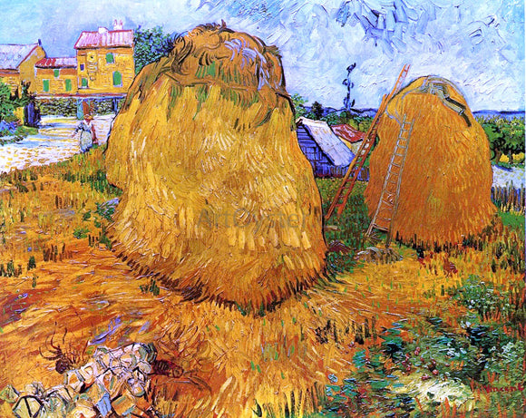  Vincent Van Gogh Haystacks in Provence - Art Print